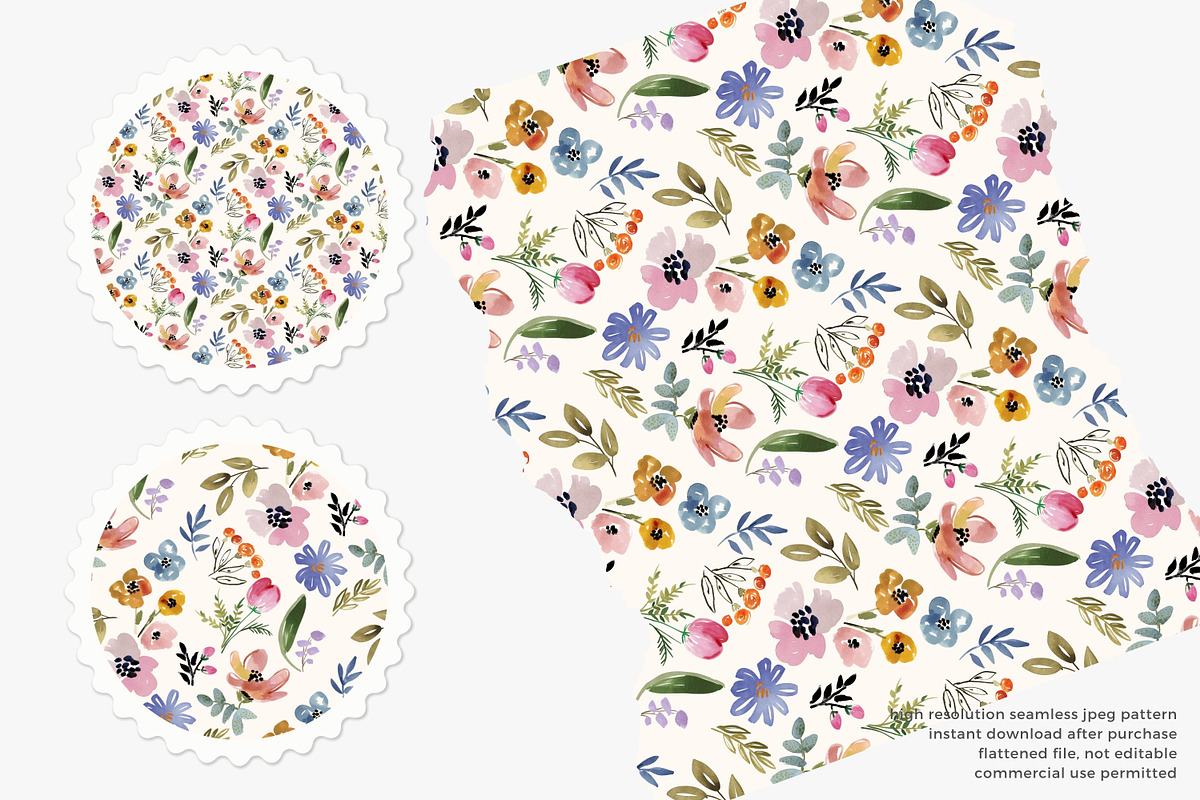 Ditsy floral seamless pattern, a Pattern Graphic by Pink Studio Art (Photo 2 of 4)