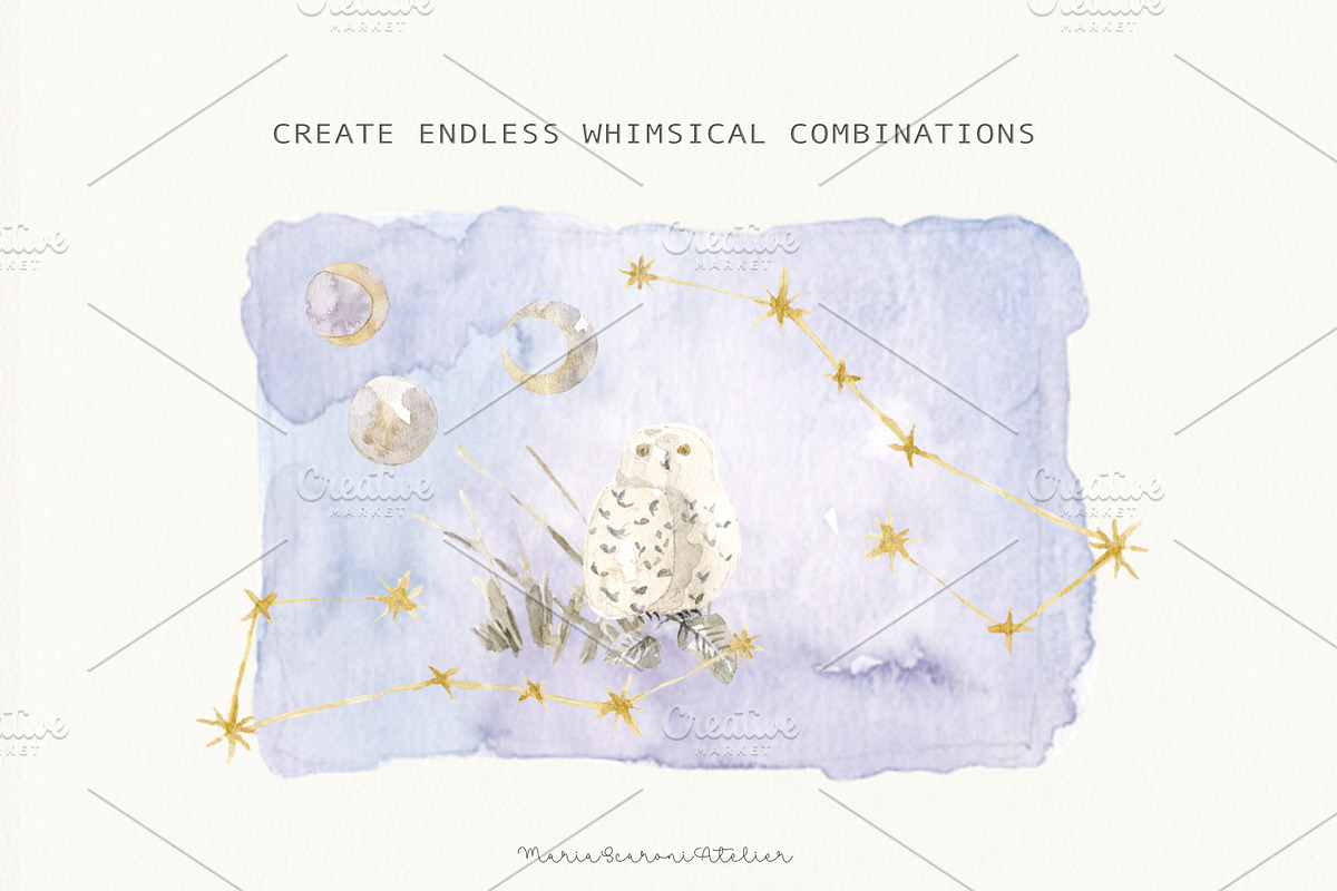Soft Mystic Autumn Clipart, a Decorative Illustration by MariaScaroniAtelier (Photo 5 of 11)