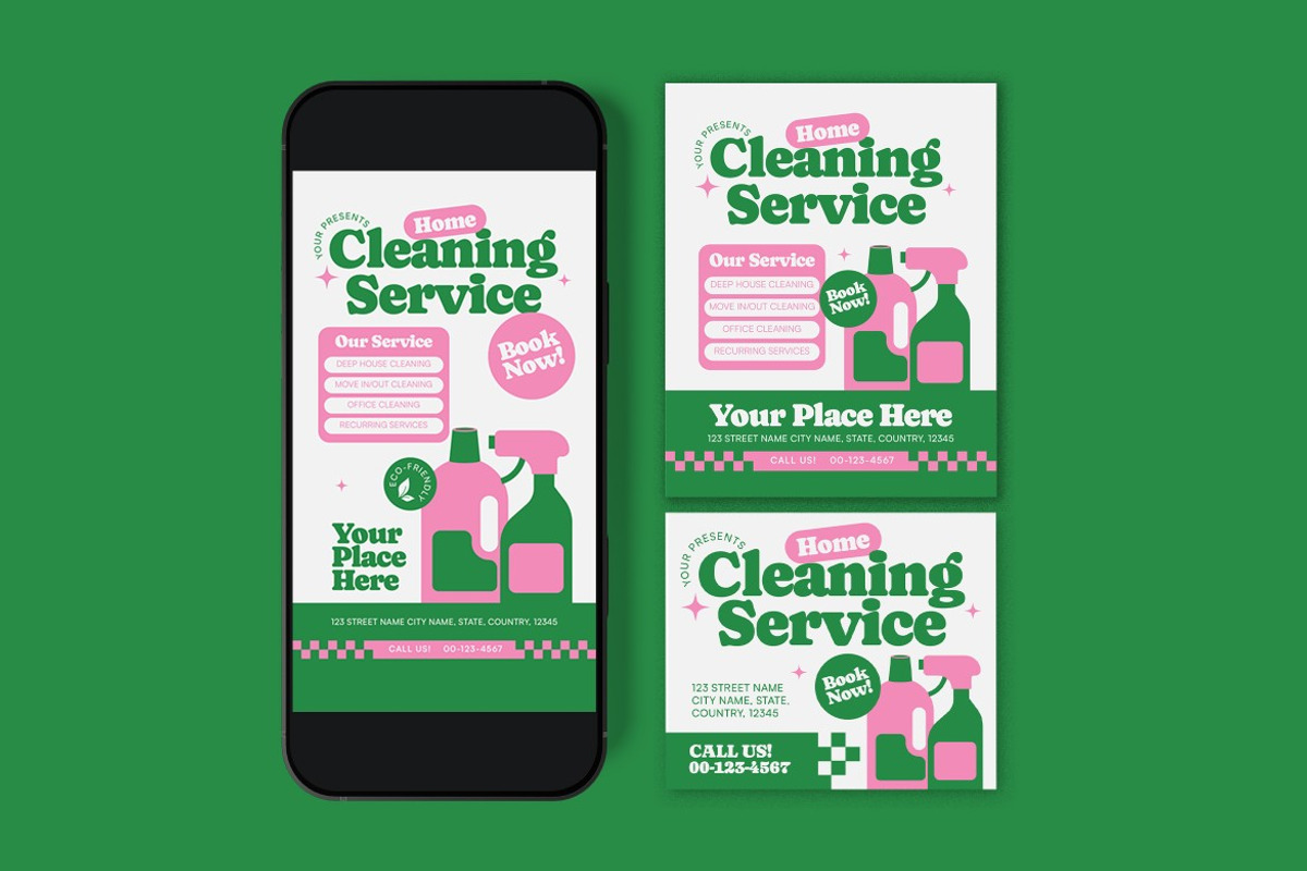 Home Cleaning Service Flyer preview 3