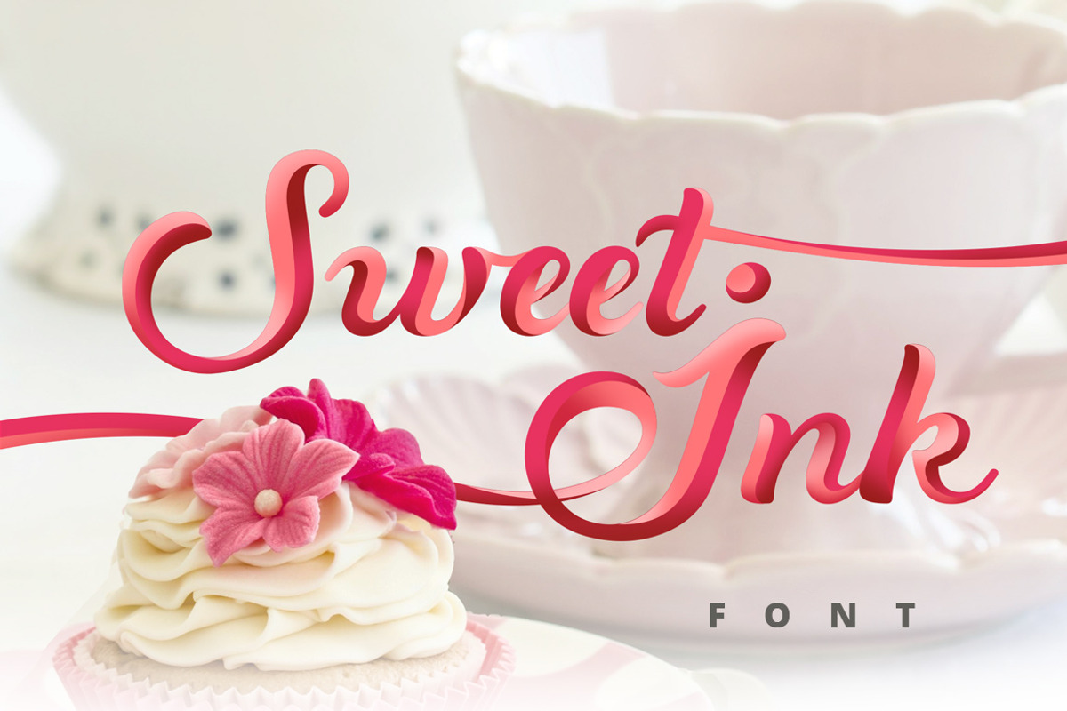 Sweet Ink Font Calligraphy preview 2