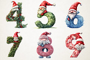 Christmas Gnomes Alphabet Png Clipar, an Illustration by RobertsArt (Thumbnail 7 of 7)