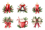 Christmas Holiday Clipart Bundle, a Work Illustration by SinaCreation (Thumbnail 5 of 6)