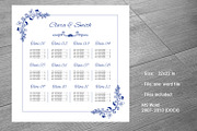 Wedding Seating Chart Template, an Invitation Template by retrographix (Thumbnail 2 of 2)