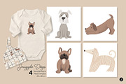 Snuggle Dogs AW Pattern Set, an Animal Illustration by Andrea Liesert (Thumbnail 4 of 8)