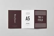 Tri-Fold A5 Brochure Mock-up, an Advertising Mockup by zippypixelstudio (Thumbnail 8 of 9)