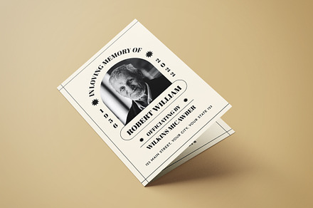 Funeral Program, an Invitation Template by graphicook