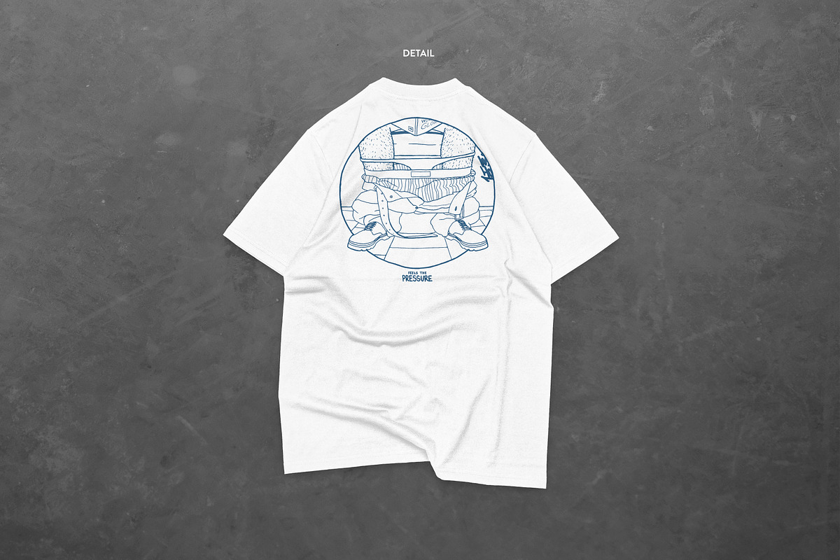 6 Realistic Back T-shirt Mockup, a Shirt Mockup by Uncentrifuged Pressure (Photo 3 of 8)
