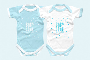 Baby Grow Bodysuit Mockup