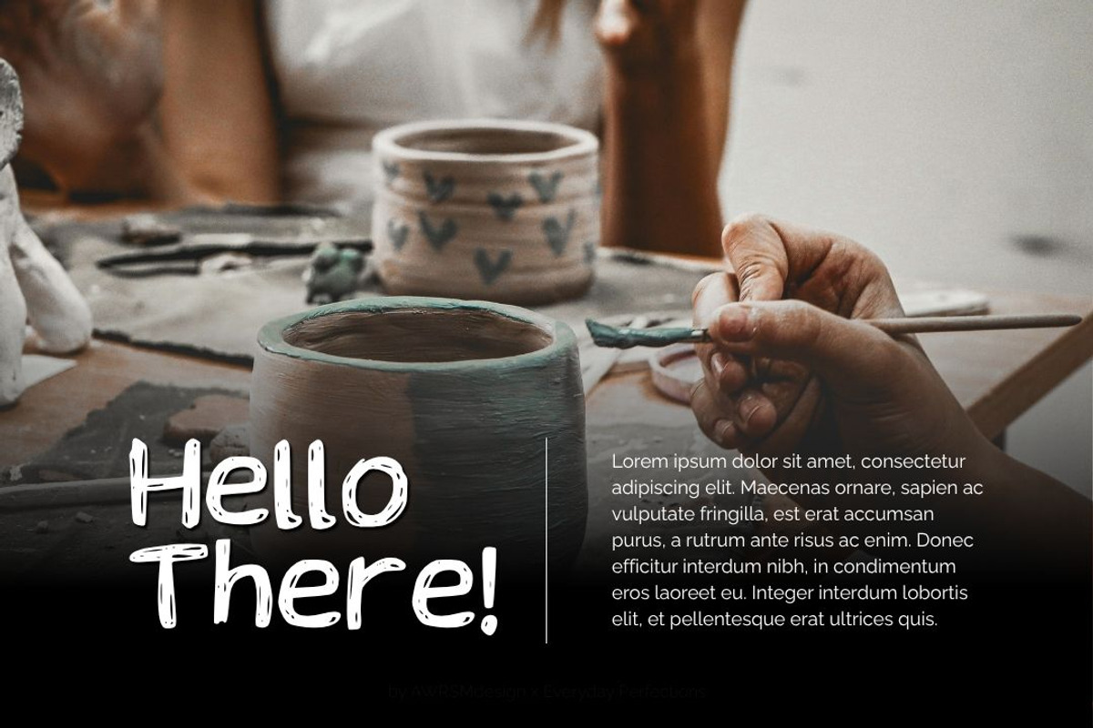 Dashle | A Doodle Decorative Font, a Handwritten Font by Everyday Perfection (Photo 3 of 5)