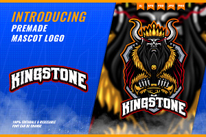 Skull Kings - Mascot Esport Logo Tem