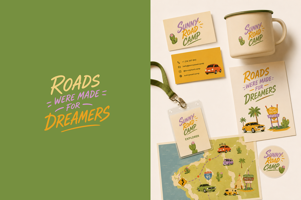 Vintage Road Trip Collection, an Object Graphic by Nutalin Art (Photo 10 of 10)