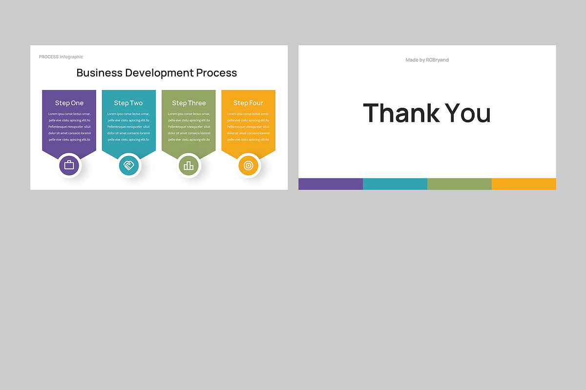 PROCESS Infographic Google Slides, a Presentation Template by rgbryand