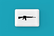 Gun Weapons Silhouette, a Technology Illustration by newminddesign (Thumbnail 3 of 3)