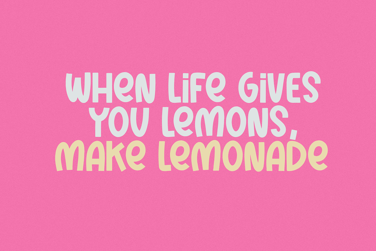 Pink Lemon | Quirky Handwritten Font, a Sans Serif Font by KA Designs (Photo 7 of 9)