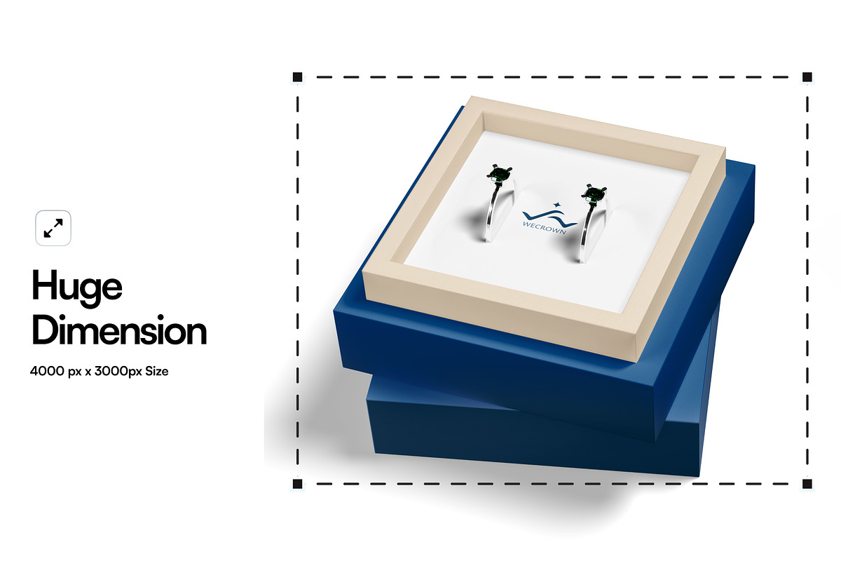 Jewellery Box Mockup, a Packaging Mockup by SLAB! Design (Photo 2 of 5)