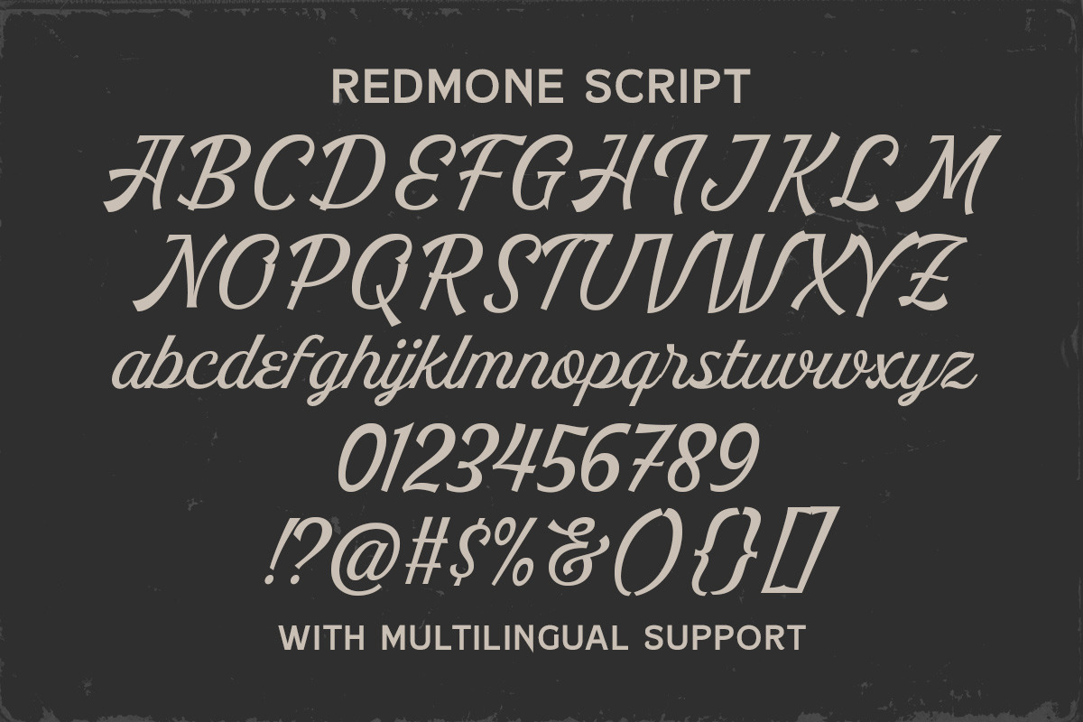 Redmone Font Duo, a Script Font by Letterhend Studio (Photo 6 of 9)