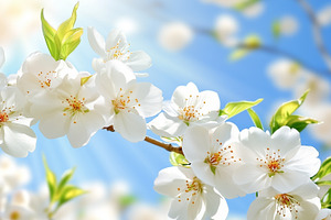 Beautiful white blossoms on tree, a Nature Photo by MistyDay