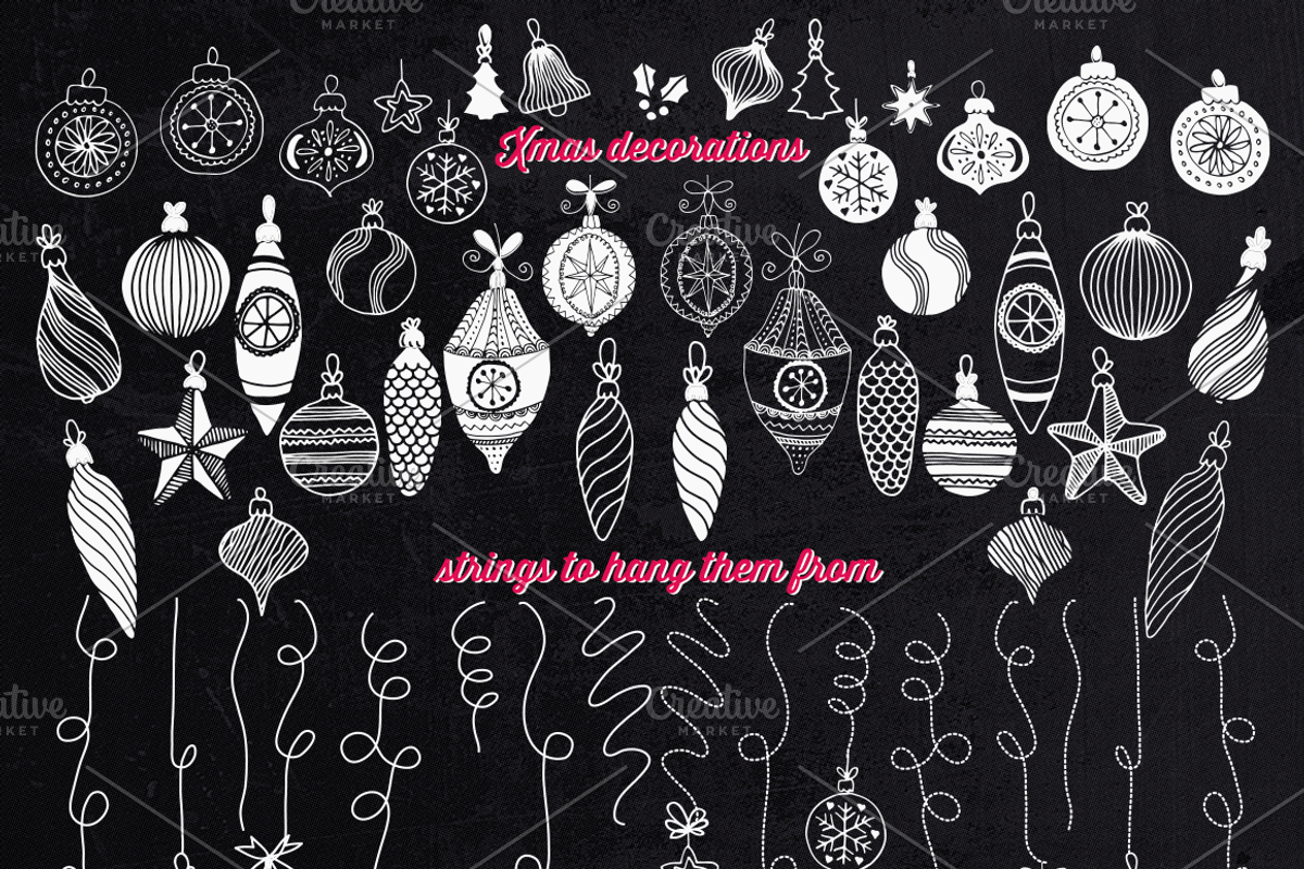 Christmas Celebration Kit, a Decorative Illustration by StylishDesignMe (Photo 3 of 5)
