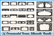 25 Elegant Ornamental Frame SVG Set, a Decorative Illustration by Artivon (Thumbnail 1 of 4)