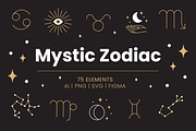 Mystic Zodiac Illustrations, an Object Illustration by IlloBob (Thumbnail 1 of 8)