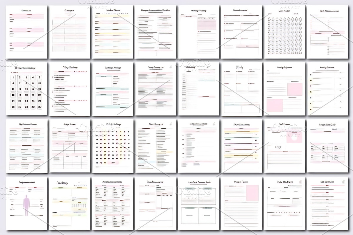 60+ Editable Canva Planners Template, a Marketing Template by Design Station (Photo 3 of 3)