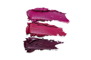 Vibrant lipstick swatches on white, a Beauty & Fashion Photo by Lermont51