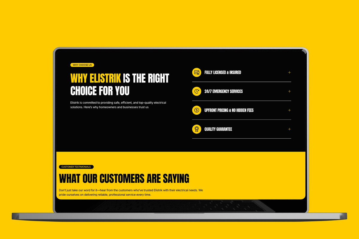 Elistrik - Electrician Framer, an UI Kit Template by Frameko (Photo 4 of 4)