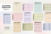 Daily, Project, Goal Planner Set, a Stationery Template by Artflorara (Thumbnail 1 of 8)