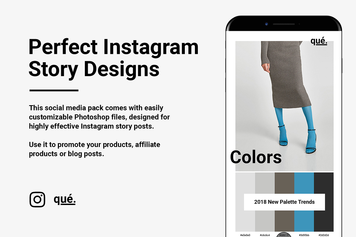 QUE - Fashion & Retail Social Media, a Social Media Template by NordWood (Photo 5 of 8)