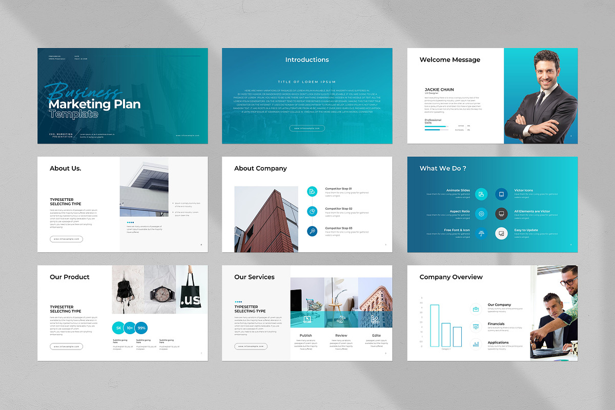 Marketing Plan Presentation Template preview 3