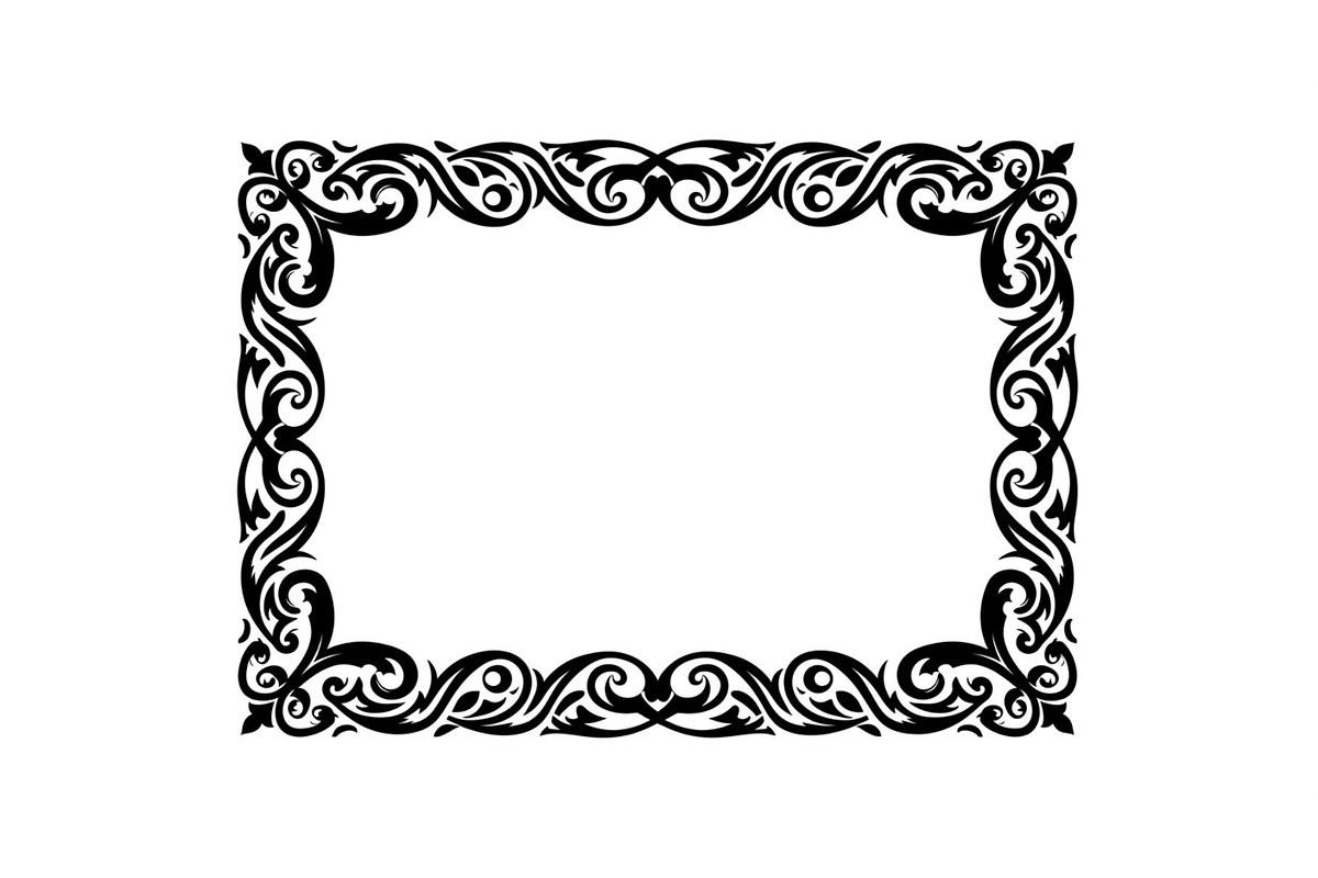Vintage Scroll Corner Frame Bundle, an Illustration by Gfx_Store (Photo 15 of 48)