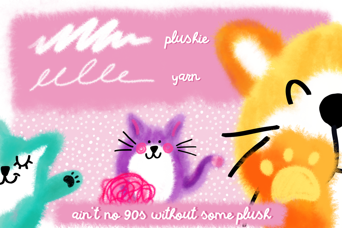 Retro 90s Brushes for Procreate, a Brush Add-On by AnniaArt (Photo 6 of 9)