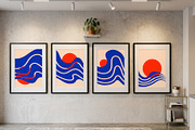 Wave and Sun. Abstract Designs, an Object Graphic by Lettering_Logo (Thumbnail 3 of 8)