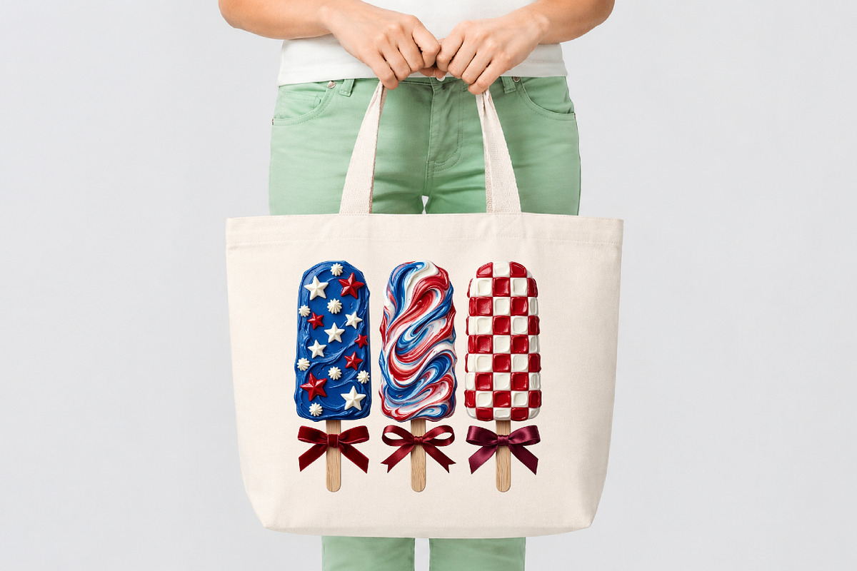 Patriotic Popsicle PNG, 4th of July, a Seasonal Illustration by Canvas Craft (Photo 4 of 6)