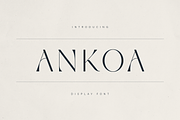 Ankoa – A Refined Display Font, a Serif Font by Only Fonts (Thumbnail 1 of 11)