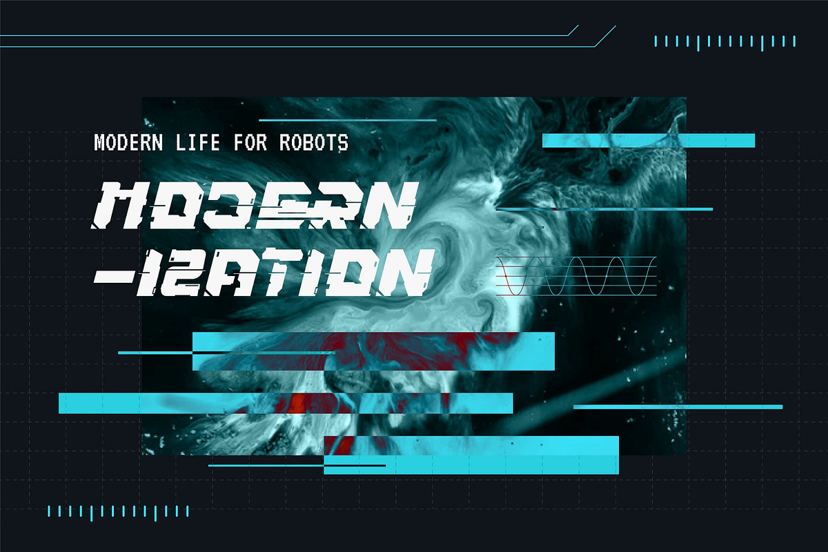 Cybergrose - Cyberpunk Display Font, a Sans Serif Font by Annora Studio (Photo 13 of 17)