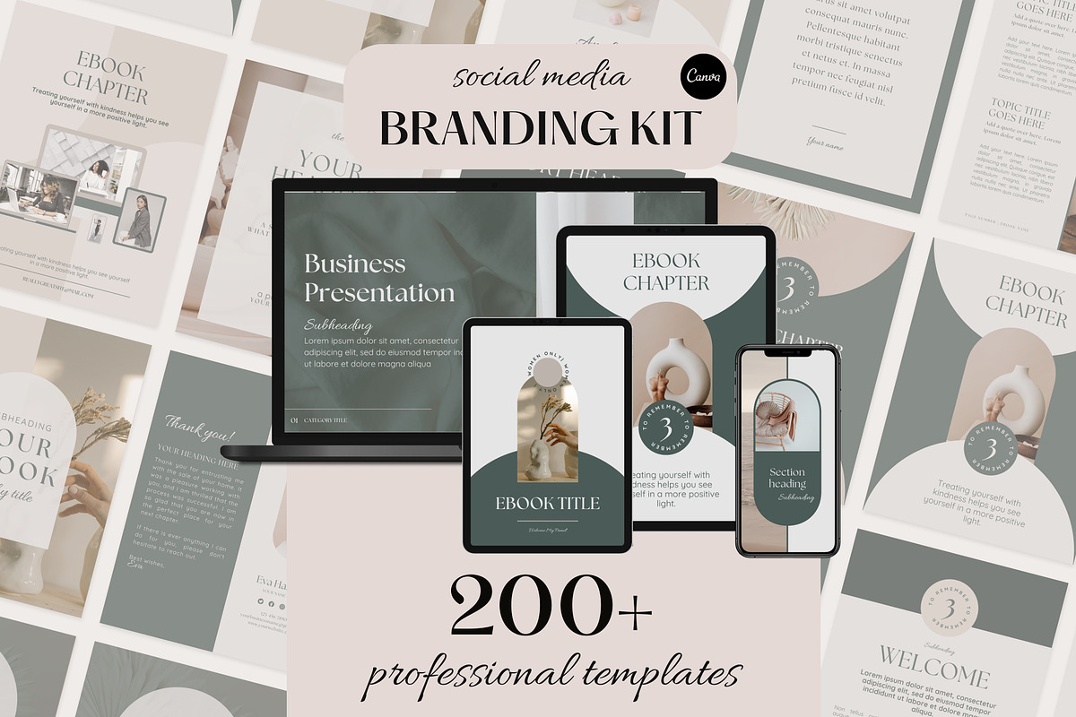 Social Media Branding Kit | Canva, a Social Media Template by Studio DigiCraft (Photo 1 of 9)