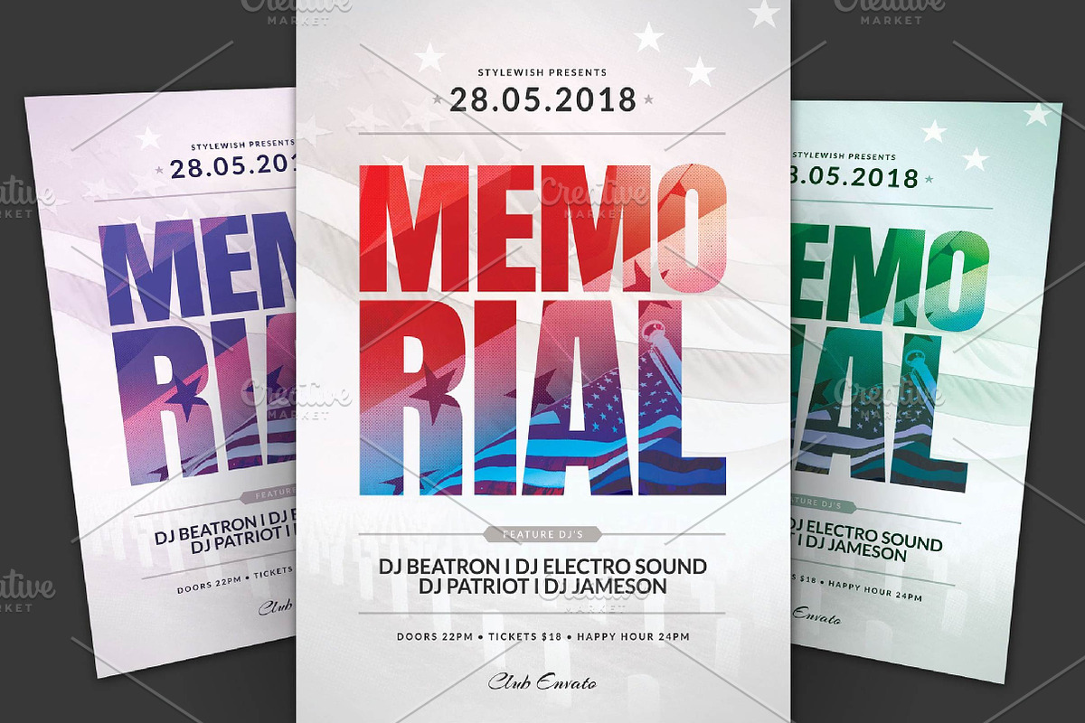 Flyer do Memorial Day, a Design Template by fashionaddict