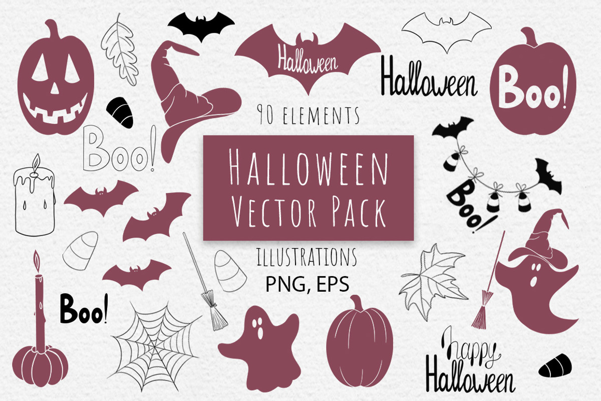 Halloween 3-in-1 Bundle, a Seasonal Illustration by Mari_Caliart (Photo 4 of 23)