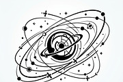 60 Planet Orbit Abstract Silhouette, an Empty State Illustration by Amazin_art (Thumbnail 13 of 35)