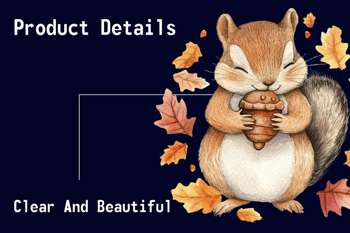 Autumn Eastern Chipmunk Sublimation, an Illustration by CitraGraphics (Photo 5 of 6)