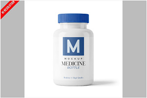 Supplement Pill Bottle Mockup, an Advertising Mockup by Bruno's Shop