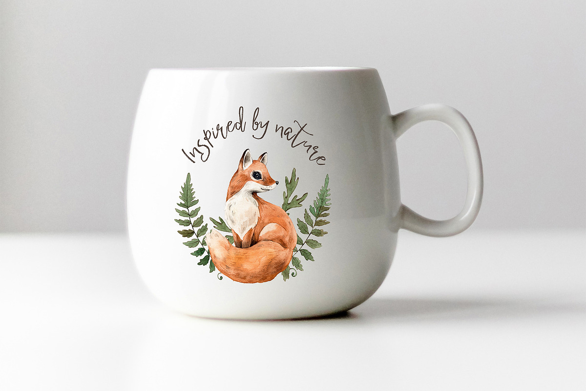 Watercolor Forest Little Animals set, an Animal Illustration by Alamella (Photo 13 of 17)