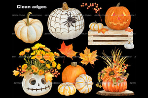 Watercolor Halloween Decoration