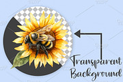 Watercolor Spring Bee Clipart Bundle, an Illustration by Canvas Craft (Thumbnail 2 of 7)