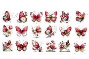 Whimsical Spring Butterfly Clipart, an Illustration by Dream Creation (Thumbnail 4 of 4)