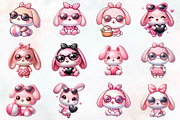 Cute baby pink bunny, an Animal Illustration by RobertsArt (Thumbnail 7 of 7)