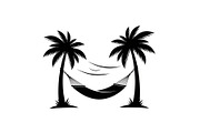 Palm Tree Hammock Silhouette Bundle, an Object Graphic by jahid234 (Thumbnail 23 of 30)