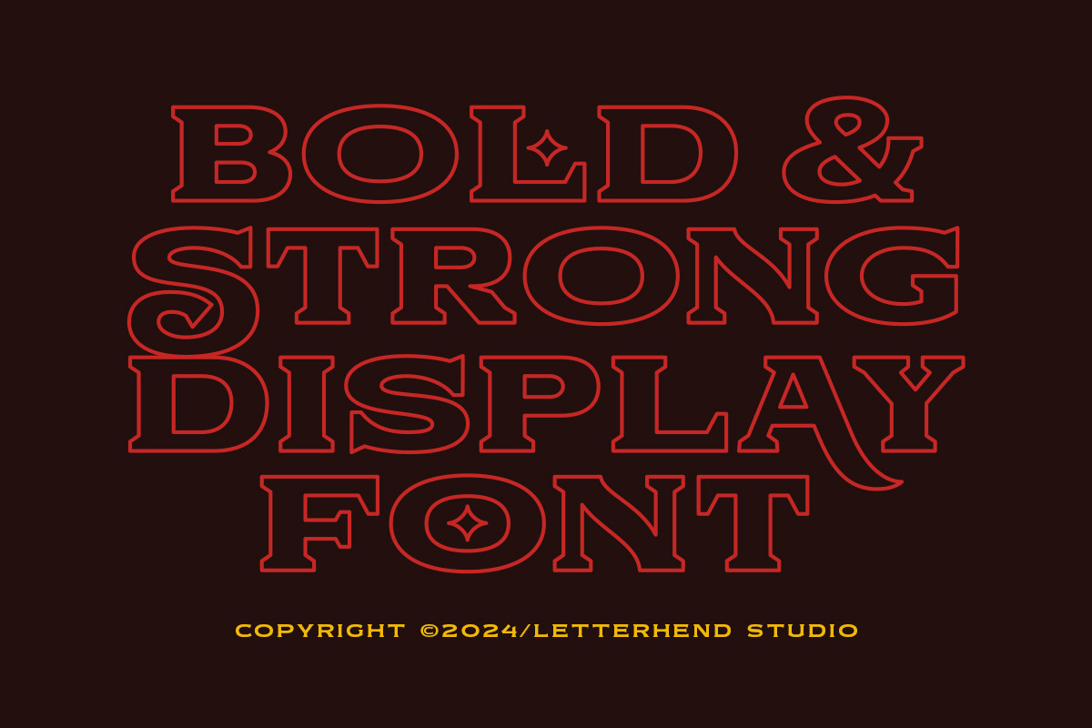 Marona Grande Display, a Slab Serif Font by Letterhend Studio (Photo 6 of 8)