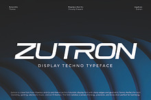 Zutron - Futuristic Display Font
